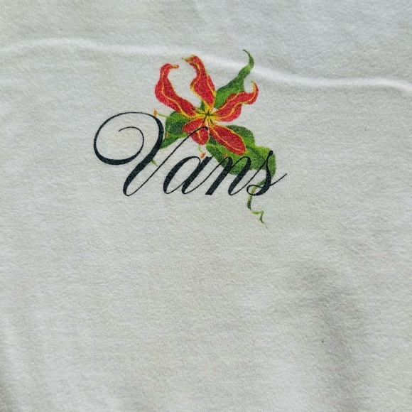Vans White Graphic T-Shirt for Men size medium - Picture 2 of 4